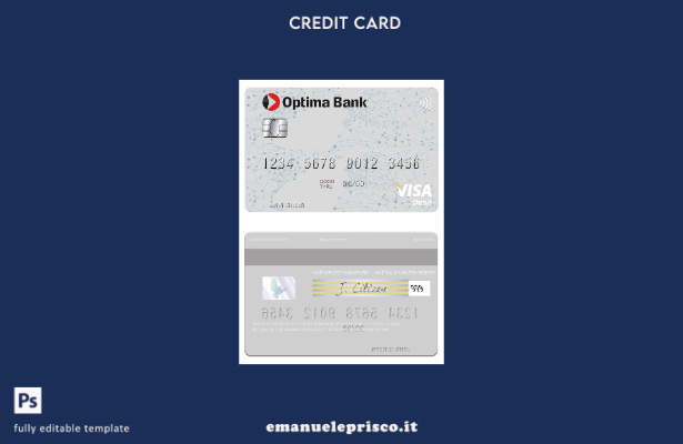 stile verificato Modello di carta di debito visto Kirghizistan Optima Bank